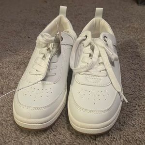 white sneakers